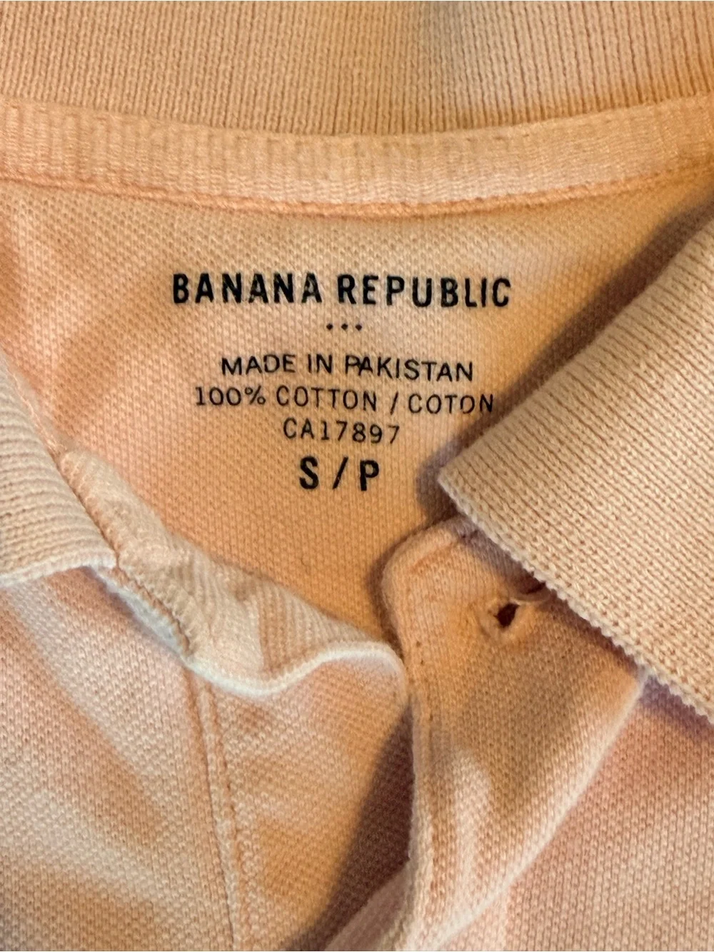 Banana Republic light pink Polo